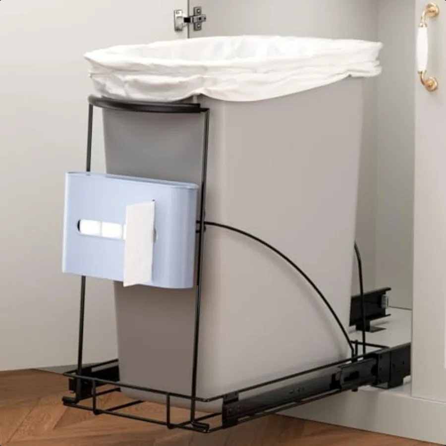 Выдвижной мусорный бак под шкафом, выдвижной комплект, сверхмощный, до 125 фунтов, подходит для мусорного бака емкостью 2840 литров с держателем мешка для мусора, нержавеющий
Выдвижной мусорный бак под шкафом, выдвижной комплект, сверхмощный, до 125 фунтов, подходит для мусорного бака емкостью 2840 литров с держателем мешка для мусора, нержавеющий