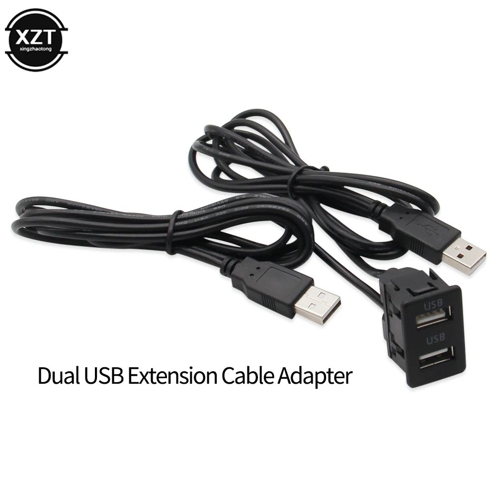 150CM Car Dash Flush Mount Two USB Port Panel Auto Boat Dual USB Extension Cable Adapter for Volkswagen Toyota
150CM Car Dash Flush Mount Two USB Port Panel Auto Boat Dual USB Extension Cable Adapter for Volkswagen Toyota