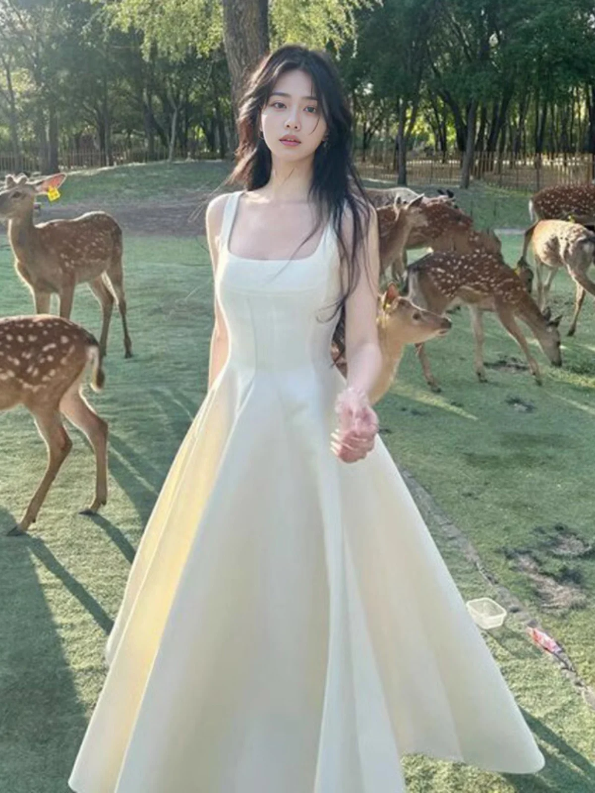 Elegant Pure Desire Sexy Strapless Square Neck Dress Birthday Gift Dress High Waist Cotton Sexy Waist-Cinching Gown
Elegant Pure Desire Sexy Strapless Square Neck Dress Birthday Gift Dress High Waist Cotton Sexy Waist-Cinching Gown