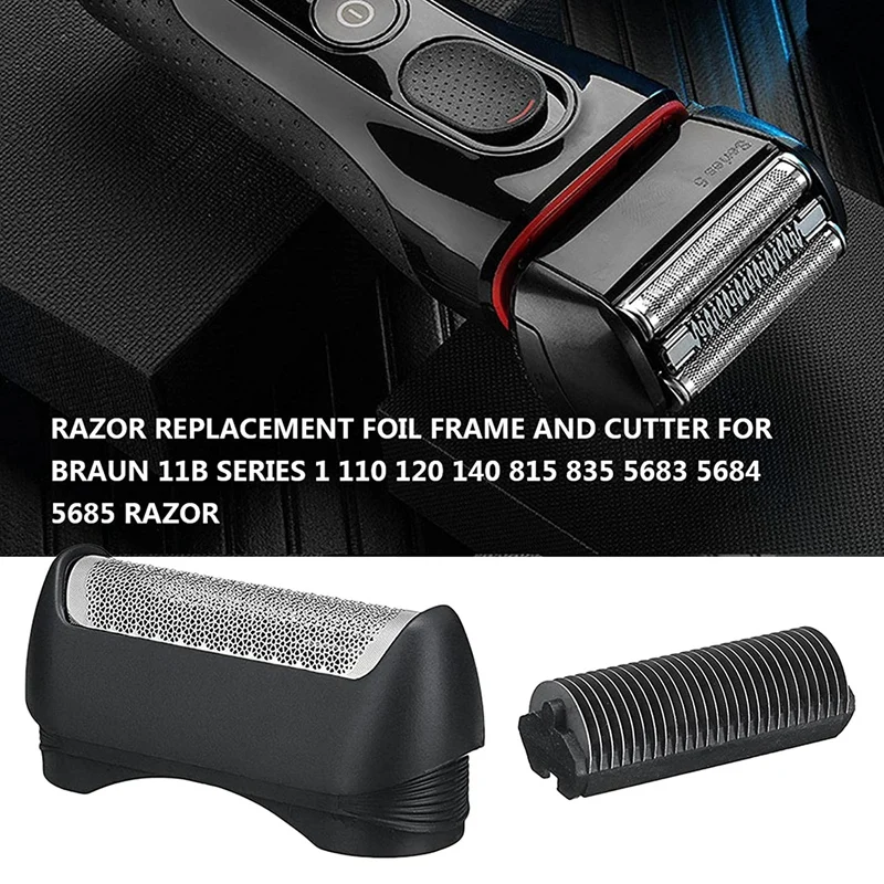 ABBR Electric Shaver Replacement Head for Braun 11B Series, Replace Shear Blade Cutters 1/110/120/140/815/835/5683/5684/5685
ABBR Electric Shaver Replacement Head for Braun 11B Series, Replace Shear Blade Cutters 1/110/120/140/815/835/5683/5684/5685
