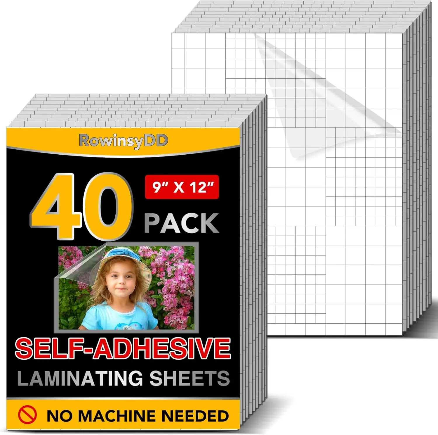 40 PCS Self-Adhesive Laminating Sheets, 9x12 Inches, No Machine Needed, Clear & Waterproof
40 PCS Self-Adhesive Laminating Sheets, 9x12 Inches, No Machine Needed, Clear & Waterproof