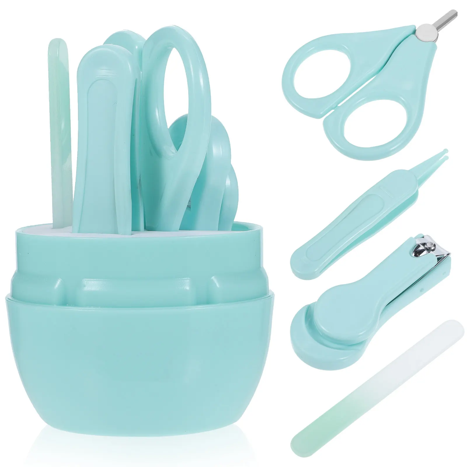 1Set Baby Nail Clippers Kit Newborn Grooming Set Ergonomic Non-Slip Handle Portable Storage Case Infant Nail Care Essential Gift
1Set Baby Nail Clippers Kit Newborn Grooming Set Ergonomic Non-Slip Handle Portable Storage Case Infant Nail Care Essential Gift