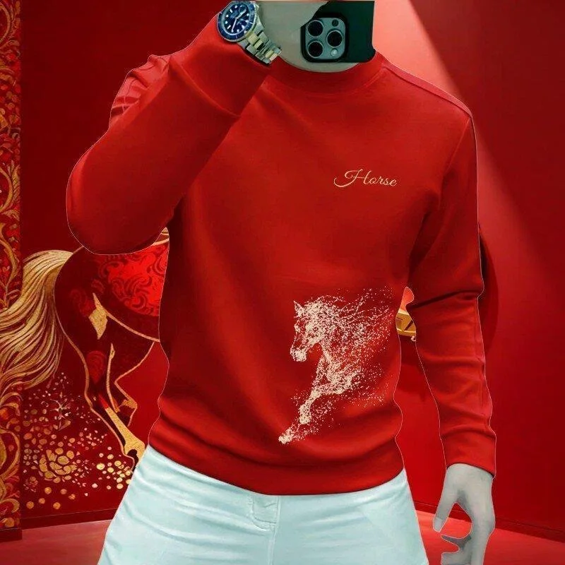 Мужская толстовка с принтом «Новый год 2026», осенне-зимняя, красная, модная, длинный рукав, удобная, из смесового хлопка и полиэстера
Мужская толстовка с принтом «Новый год 2026», осенне-зимняя, красная, модная, длинный рукав, удобная, из смесового хлопка и полиэстера