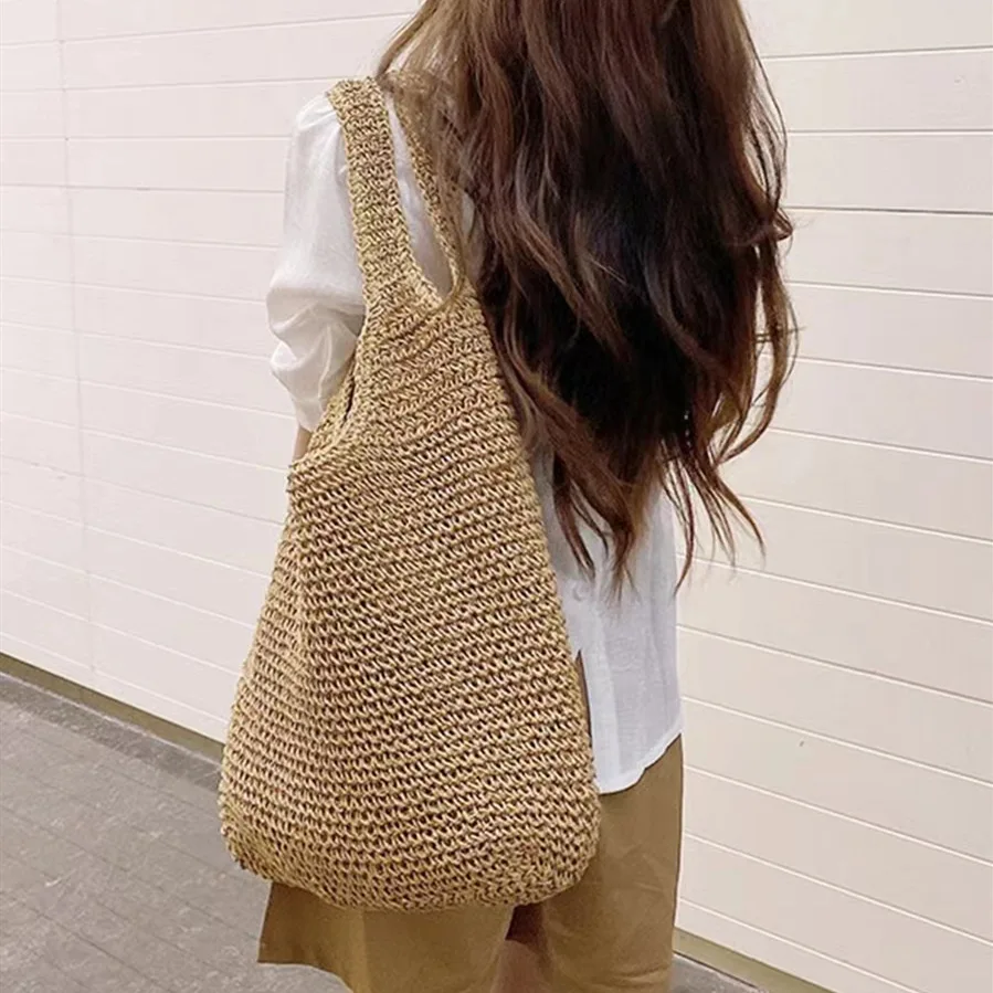 Fashion Straw Women Shoulder Bags Paper Woven Female Handbags Large Capacity Summer Beach Straw Bags Casual Tote Purses
Fashion Straw Women Shoulder Bags Paper Woven Female Handbags Large Capacity Summer Beach Straw Bags Casual Tote Purses