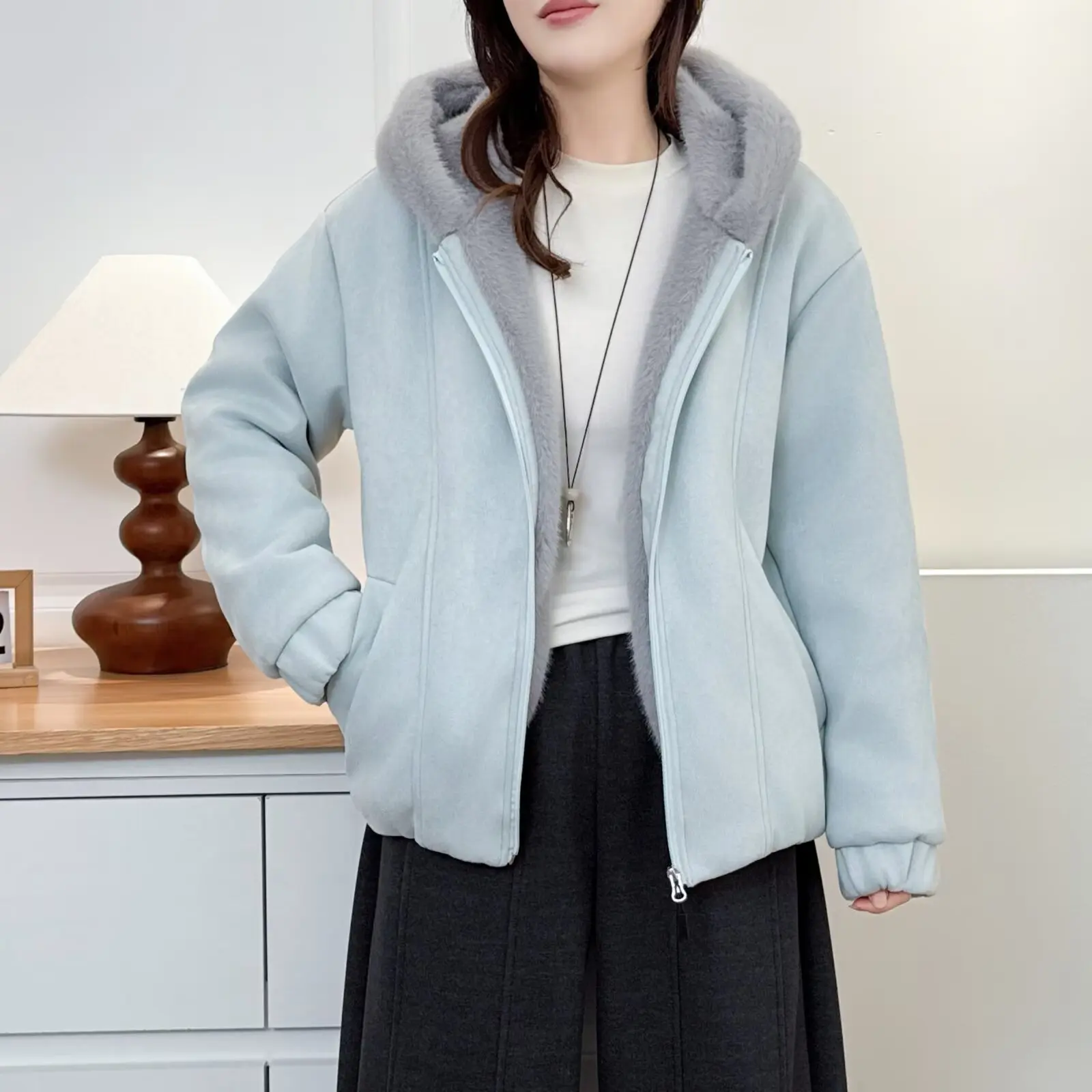 XXXXL Fashion Plus Size Woman Clothing Parkas Winter New Style Fur Hooded Padded Jacket Warm Suede Quilted Coat 028
XXXXL Fashion Plus Size Woman Clothing Parkas Winter New Style Fur Hooded Padded Jacket Warm Suede Quilted Coat 028