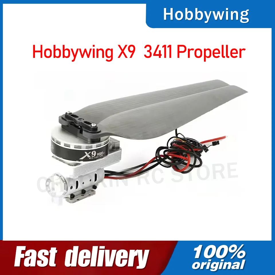 Hobbywing X9 9616 110KV 12-14S Brushless Motor + ESC + 3411 Propeller Power System For 40mm Tube 16L-22L Agricultural Drones
Hobbywing X9 9616 110KV 12-14S Brushless Motor + ESC + 3411 Propeller Power System For 40mm Tube 16L-22L Agricultural Drones