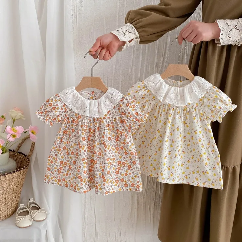 2025 New Toddler Girls' Cute Style Floral Dresses Stylish and Retro 0-4Y Lace Collar Princess like Dresses for Summer Seasons
2025 New Toddler Girls' Cute Style Floral Dresses Stylish and Retro 0-4Y Lace Collar Princess like Dresses for Summer Seasons