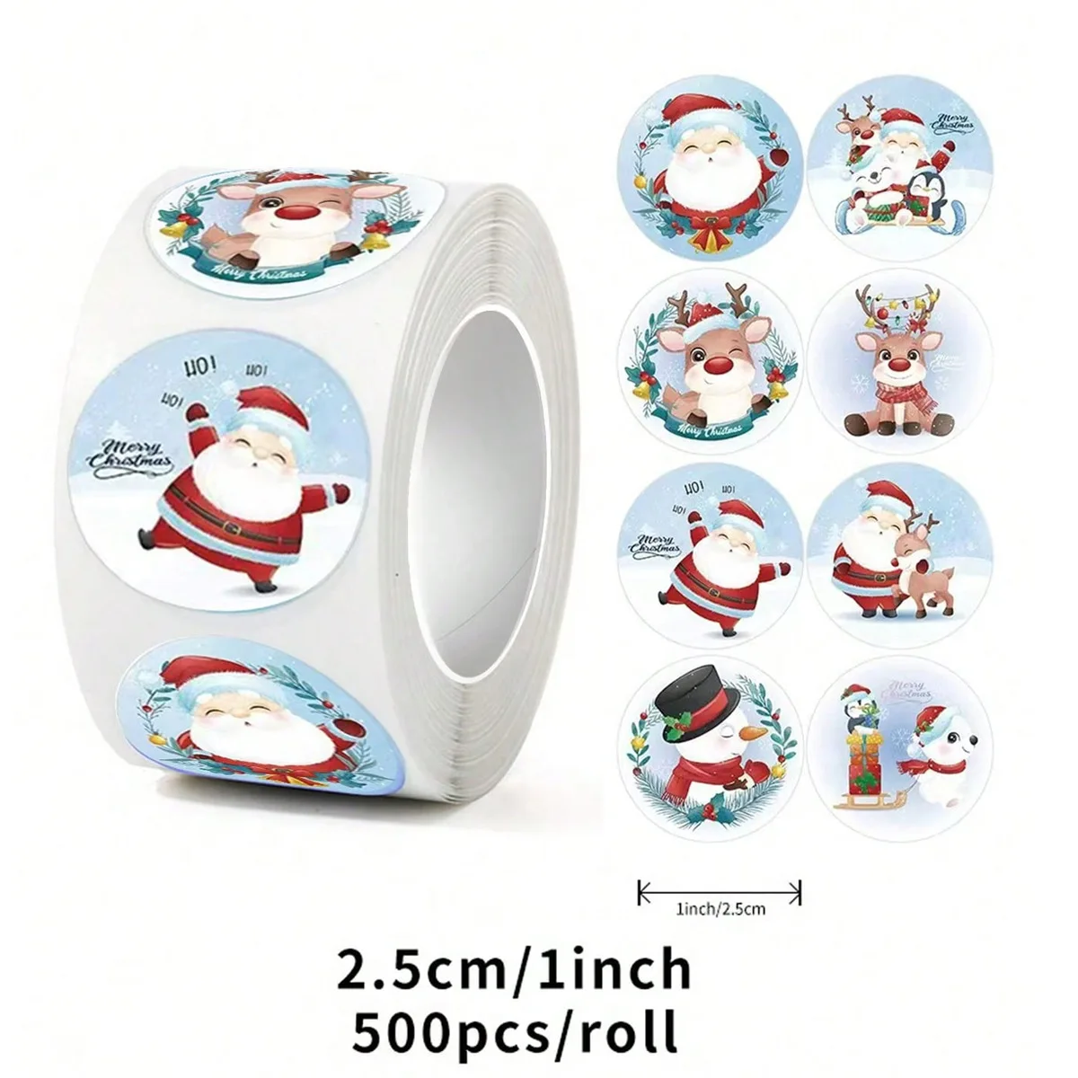 500pcs/Roll 8PCS Cycle Christmas Snowman Cartoon Sealing Stickers DIY PVC Laptop Decals Decoration Reward Gift Toy
500pcs/Roll 8PCS Cycle Christmas Snowman Cartoon Sealing Stickers DIY PVC Laptop Decals Decoration Reward Gift Toy
