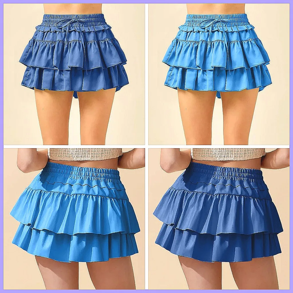 Women's High Waist Tiered Ruffle Mini Skirt, Smocked Flared A-Line Layered Sexy Skirt
Women's High Waist Tiered Ruffle Mini Skirt, Smocked Flared A-Line Layered Sexy Skirt