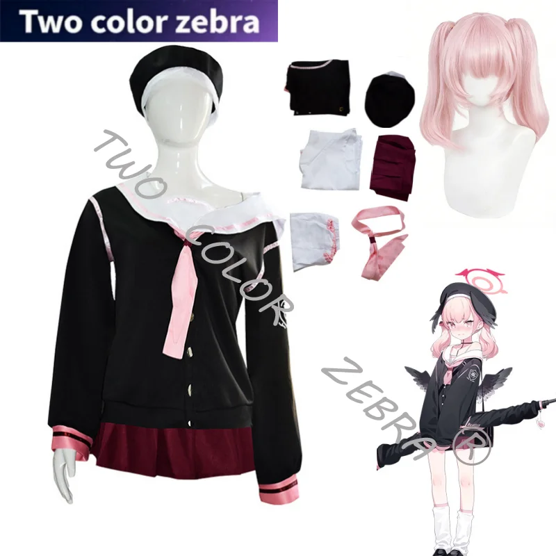 Game Blue Archive Shimoe Koharu Cosplay Costume Black Sailor Uniform Hat Full Sets Lovely Suit Halloween Party Roleply Outfit
Game Blue Archive Shimoe Koharu Cosplay Costume Black Sailor Uniform Hat Full Sets Lovely Suit Halloween Party Roleply Outfit