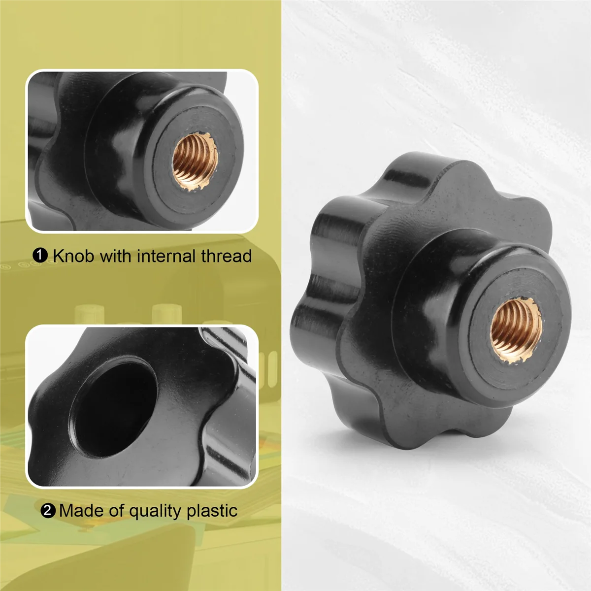 A75K 5 шт. ручки, диаметр внутренней резьбы 8 мм, диаметр головки 40 мм
A75K 5 шт. ручки, диаметр внутренней резьбы 8 мм, диаметр головки 40 мм