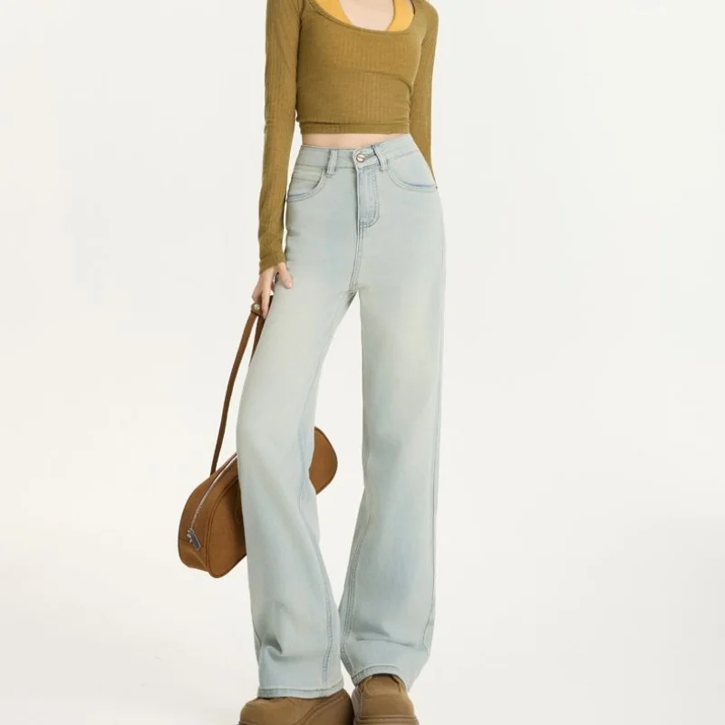 Spring Hot Sale Lady Wide Leg Straight Leg Jeans Girls New High Waist Denim Trousers Women Fashion Casual Blue Pants
Spring Hot Sale Lady Wide Leg Straight Leg Jeans Girls New High Waist Denim Trousers Women Fashion Casual Blue Pants