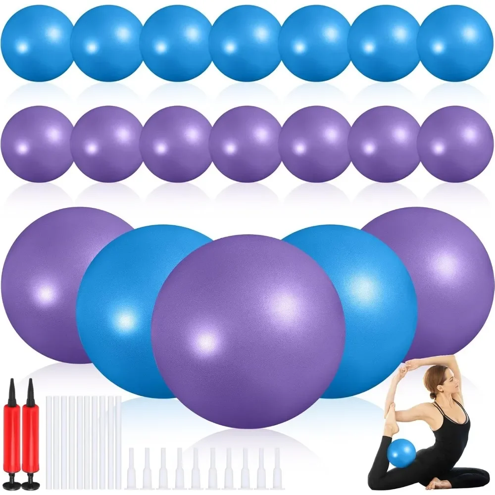 Set of 20 Small 9 Inch Anti Burst Mini Exercise Balls for Pilates Yoga Stability Physical Therapy Core Training
Set of 20 Small 9 Inch Anti Burst Mini Exercise Balls for Pilates Yoga Stability Physical Therapy Core Training