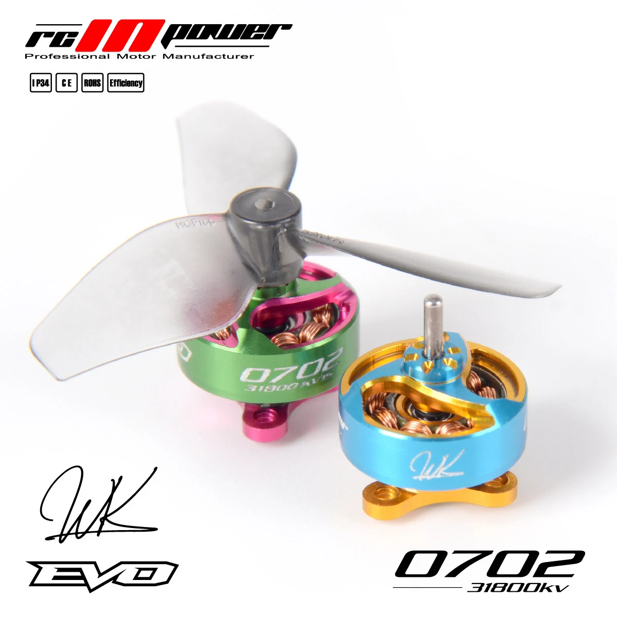 Rcinpower Evo 0702 31800KV 1S FPV Micro Brushless Motor High Speed Mini Motor for RC Racing Drone Quadcopter
Rcinpower Evo 0702 31800KV 1S FPV Micro Brushless Motor High Speed Mini Motor for RC Racing Drone Quadcopter