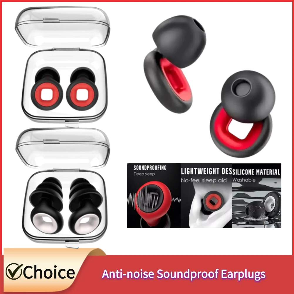 Anti-noise Soundproof Earplugs Silicone Noise Reduction Deep Sleeping Swimming Earplugs Reusable Silicone Silent Earplugs
Anti-noise Soundproof Earplugs Silicone Noise Reduction Deep Sleeping Swimming Earplugs Reusable Silicone Silent Earplugs