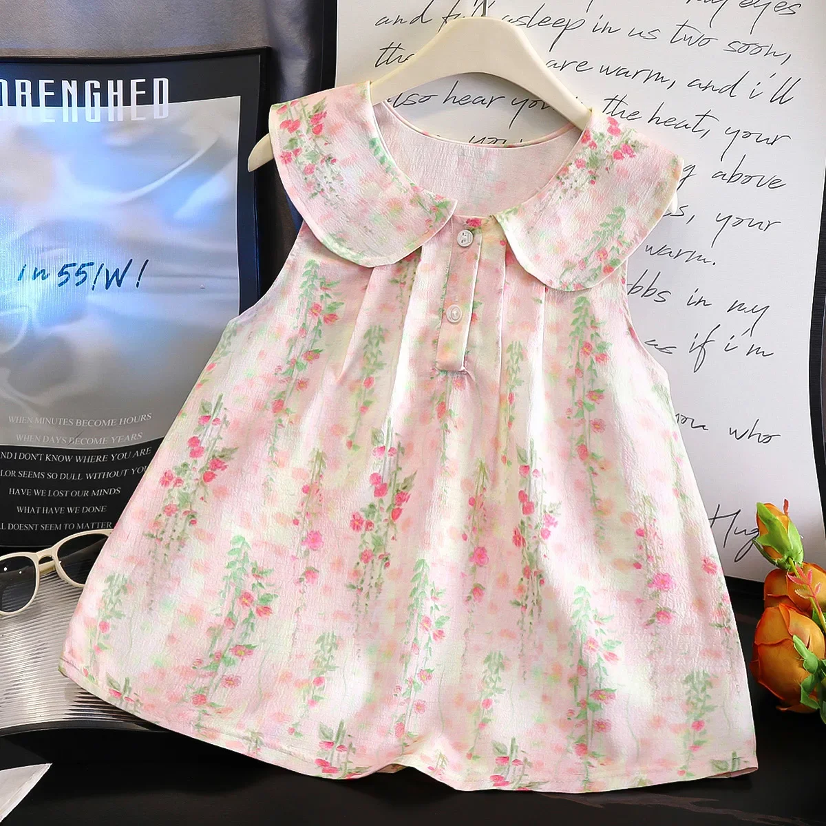 New 2025 Girls Summer Dress Kids Cute Baby Doll Collar Sweet Flower Print Sleeveless Princess A-line Dresses Casual Clothing
New 2025 Girls Summer Dress Kids Cute Baby Doll Collar Sweet Flower Print Sleeveless Princess A-line Dresses Casual Clothing
