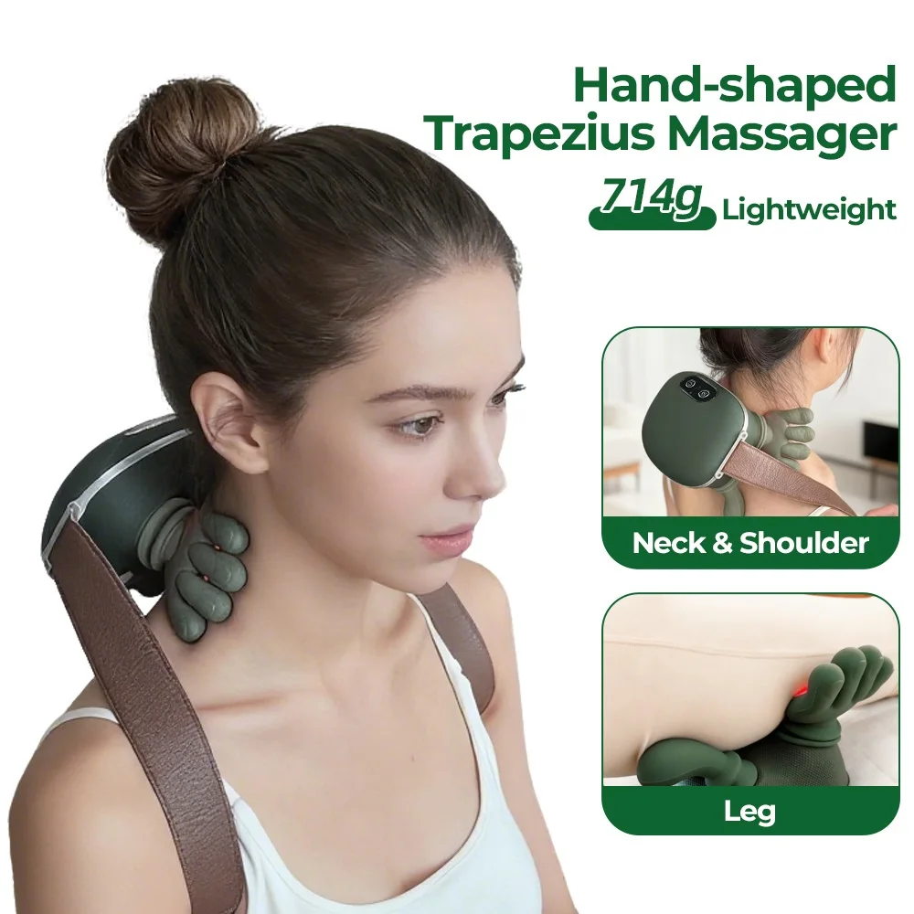 Электрический массажер для мышц шеи и плеч, беспроводные массажеры для спины, массаж мышц, бионическая шаль для пальцев, массажер для шеи
Электрический массажер для мышц шеи и плеч, беспроводные массажеры для спины, массаж мышц, бионическая шаль для пальцев, массажер для шеи