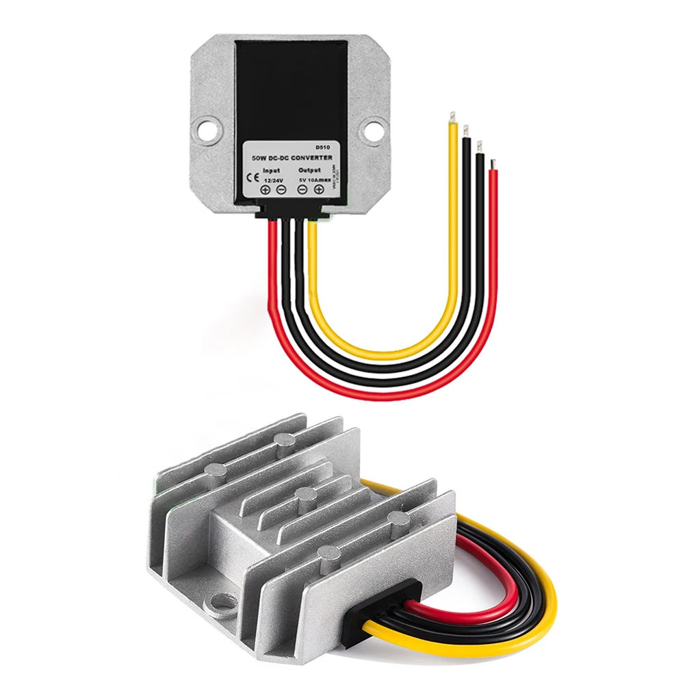 1pc Power Converter Regulator 12V 24V To 5V DC-DC Step Down Module 50W 10A IP68 Waterproof Dustproof Power Converter
1pc Power Converter Regulator 12V 24V To 5V DC-DC Step Down Module 50W 10A IP68 Waterproof Dustproof Power Converter