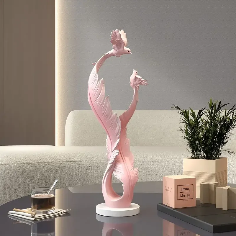 Modern Luxury Bird Feather Resin Statue Accessories Art Home Room Desktop Decoration Items Study Office Table Furnishing Crafts
Modern Luxury Bird Feather Resin Statue Accessories Art Home Room Desktop Decoration Items Study Office Table Furnishing Crafts