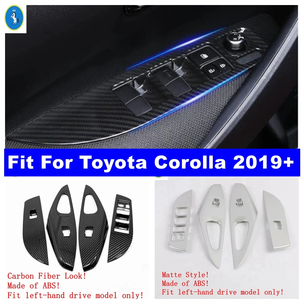 Matte / Carbon Fiber Auto Accessories Inside Door Handle Panel Surround Window Lift Switch Trim For Toyota Corolla 2019 - 2024
Matte / Carbon Fiber Auto Accessories Inside Door Handle Panel Surround Window Lift Switch Trim For Toyota Corolla 2019 - 2024