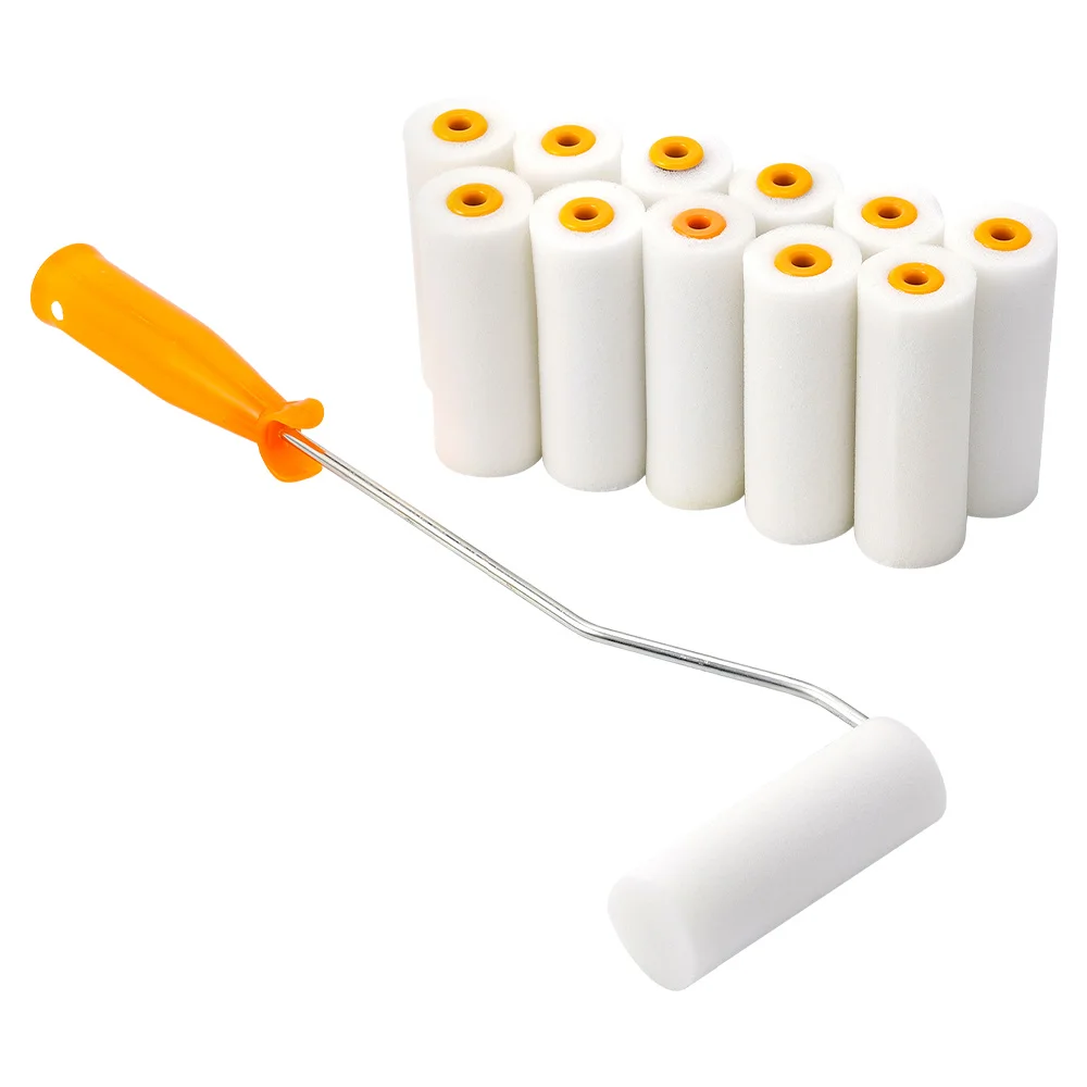 13Pcs/Set 100mm Sponge Paint Roller Mini Paint Roller Cover Replacement Paint Roller Nap Reusable with Handles Painting Tool Set
13Pcs/Set 100mm Sponge Paint Roller Mini Paint Roller Cover Replacement Paint Roller Nap Reusable with Handles Painting Tool Set