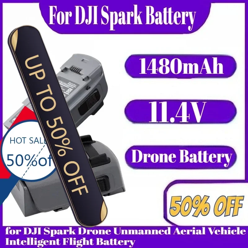 New 1480mAh 11.4V Battery for DJI Spark Drone Unmanned Aerial Vehicle Intelligent Flight Battery
New 1480mAh 11.4V Battery for DJI Spark Drone Unmanned Aerial Vehicle Intelligent Flight Battery