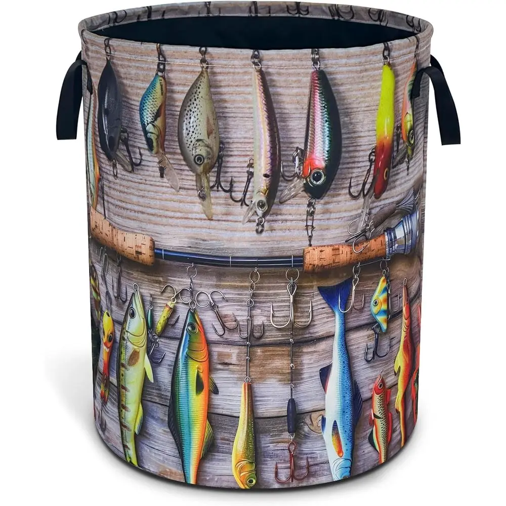 Portable Foldable Fish-Themed Laundry Basket with Handle for Storage in Rooms and Dorms, 18.9 x 16.5
Portable Foldable Fish-Themed Laundry Basket with Handle for Storage in Rooms and Dorms, 18.9 x 16.5