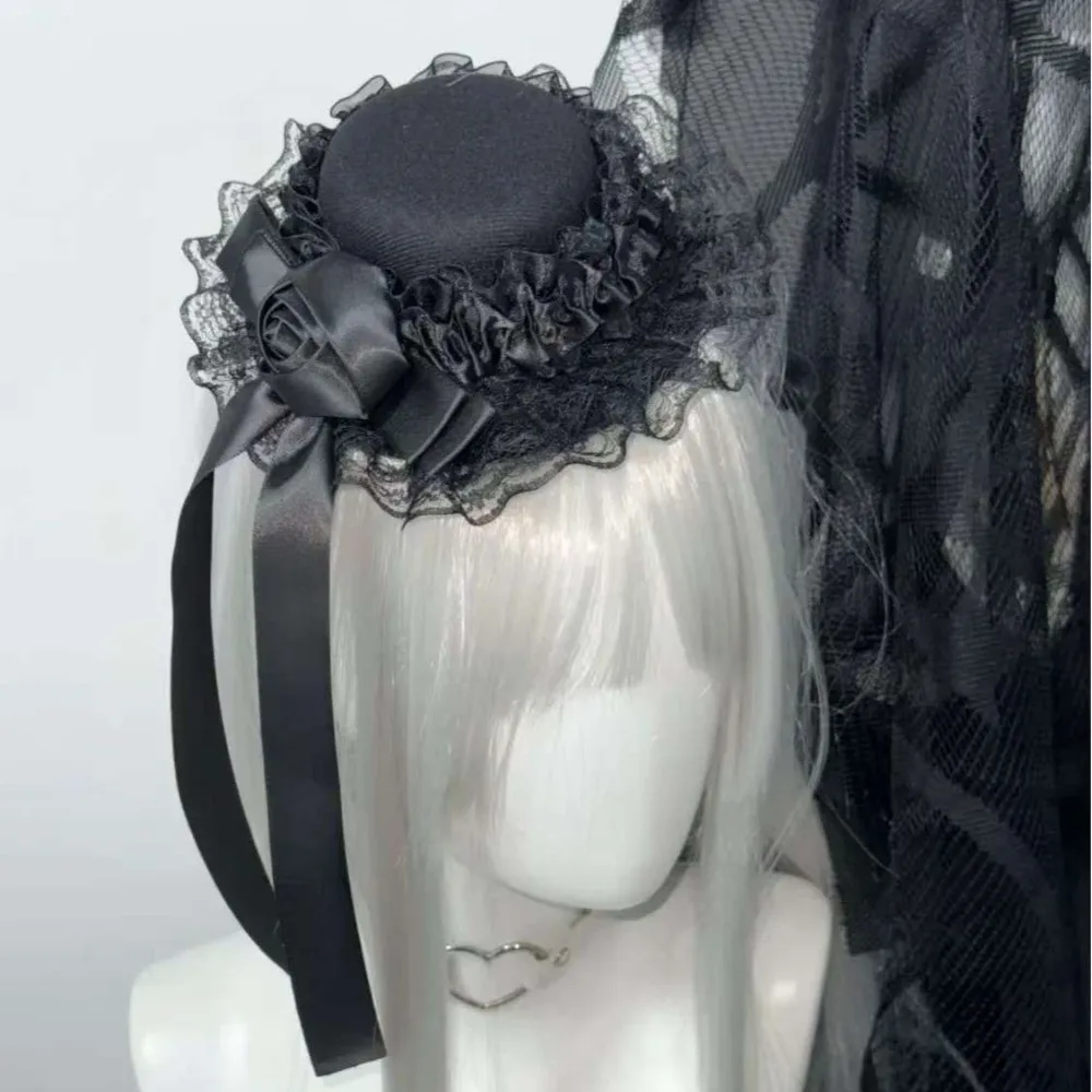 Kawaii черный/белый цвет заколка для волос цепочка с бантом кружевная отделка готическая розовая повязка на голову головной убор Лолиты 
Kawaii черный/белый цвет заколка для волос цепочка с бантом кружевная отделка готическая розовая повязка на голову головной убор Лолиты