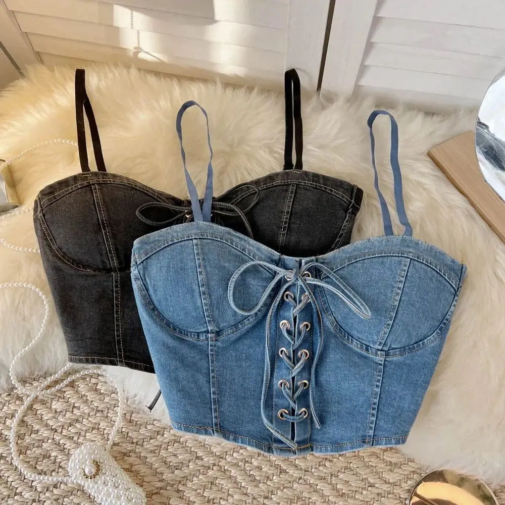 Women's Spaghetti Strap Denim Dstring Tanks Almig Fall 2024 Faion Ladies Vest Tops Other Material 00%
Women's Spaghetti Strap Denim Dstring Tanks Almig Fall 2024 Faion Ladies Vest Tops Other Material 00%