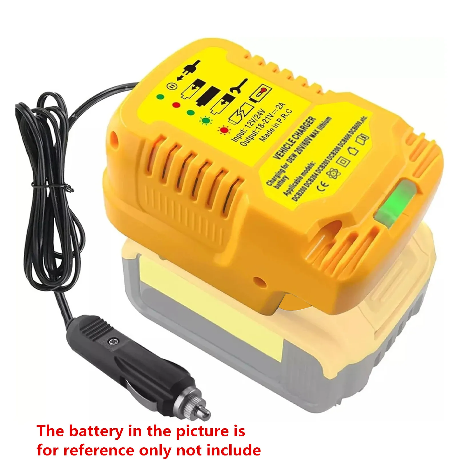 Li-ion Battery Mini Compact Car Charger for Dewalt Li-ion Battery 18V DCB205 DCB203 DCB204 DCB200 DCB201 DCB206 DCB180 DCB181
Li-ion Battery Mini Compact Car Charger for Dewalt Li-ion Battery 18V DCB205 DCB203 DCB204 DCB200 DCB201 DCB206 DCB180 DCB181
