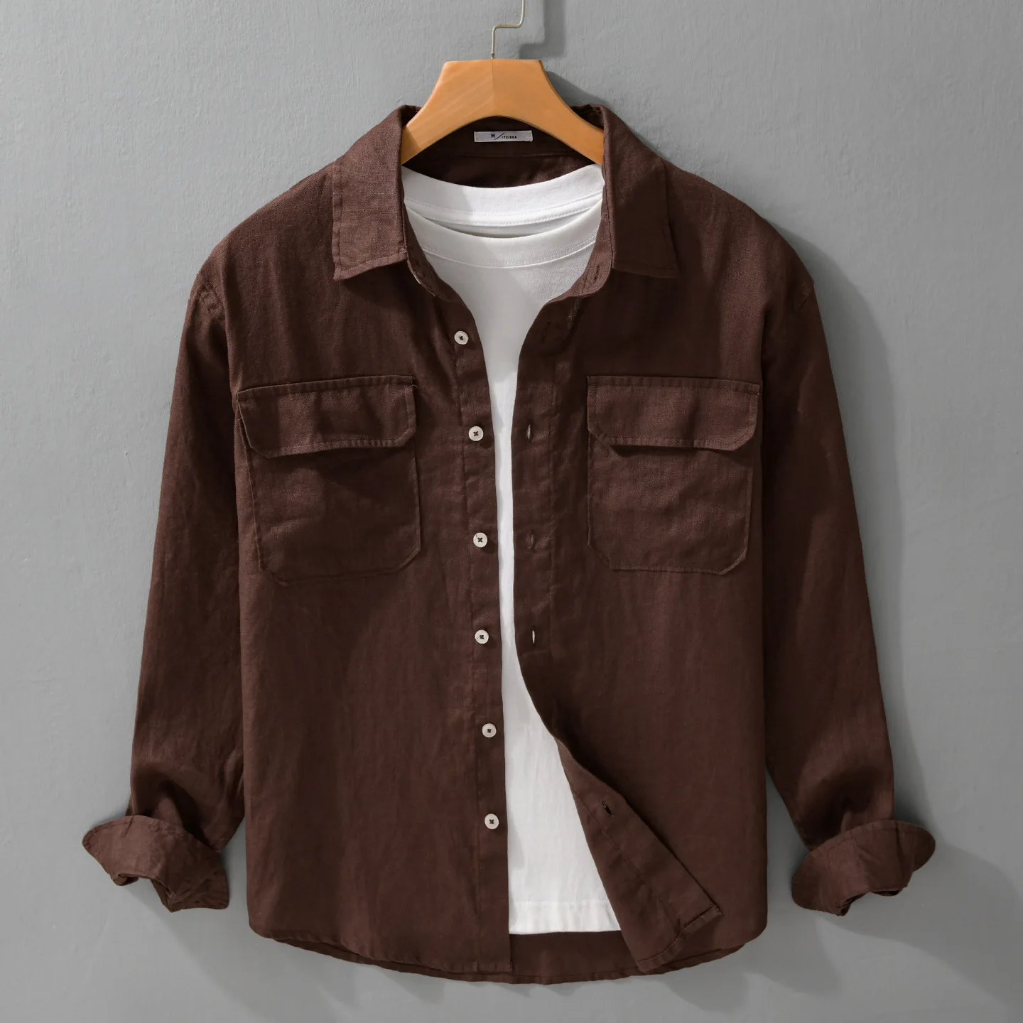 2026 Men Fashion 100% Linen Simple Workwear Style Versatile Long-sleeved Shirt Male Casual Loose Solid Color Shirt 3140
2026 Men Fashion 100% Linen Simple Workwear Style Versatile Long-sleeved Shirt Male Casual Loose Solid Color Shirt 3140