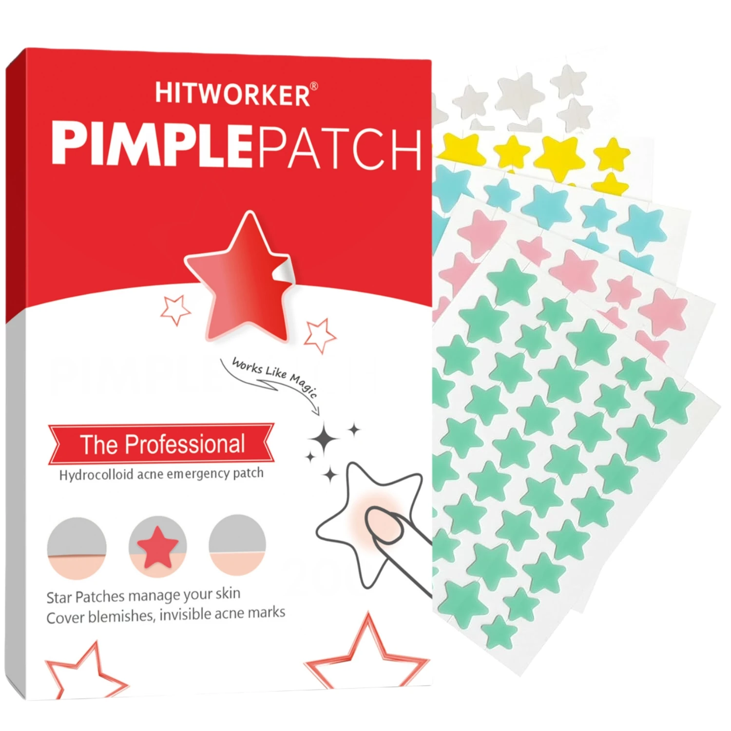 200 Piece Star Acne Patch Set for Men and Women, Suitable for All Skin Types, Oil Free, Alcohol Free
200 Piece Star Acne Patch Set for Men and Women, Suitable for All Skin Types, Oil Free, Alcohol Free