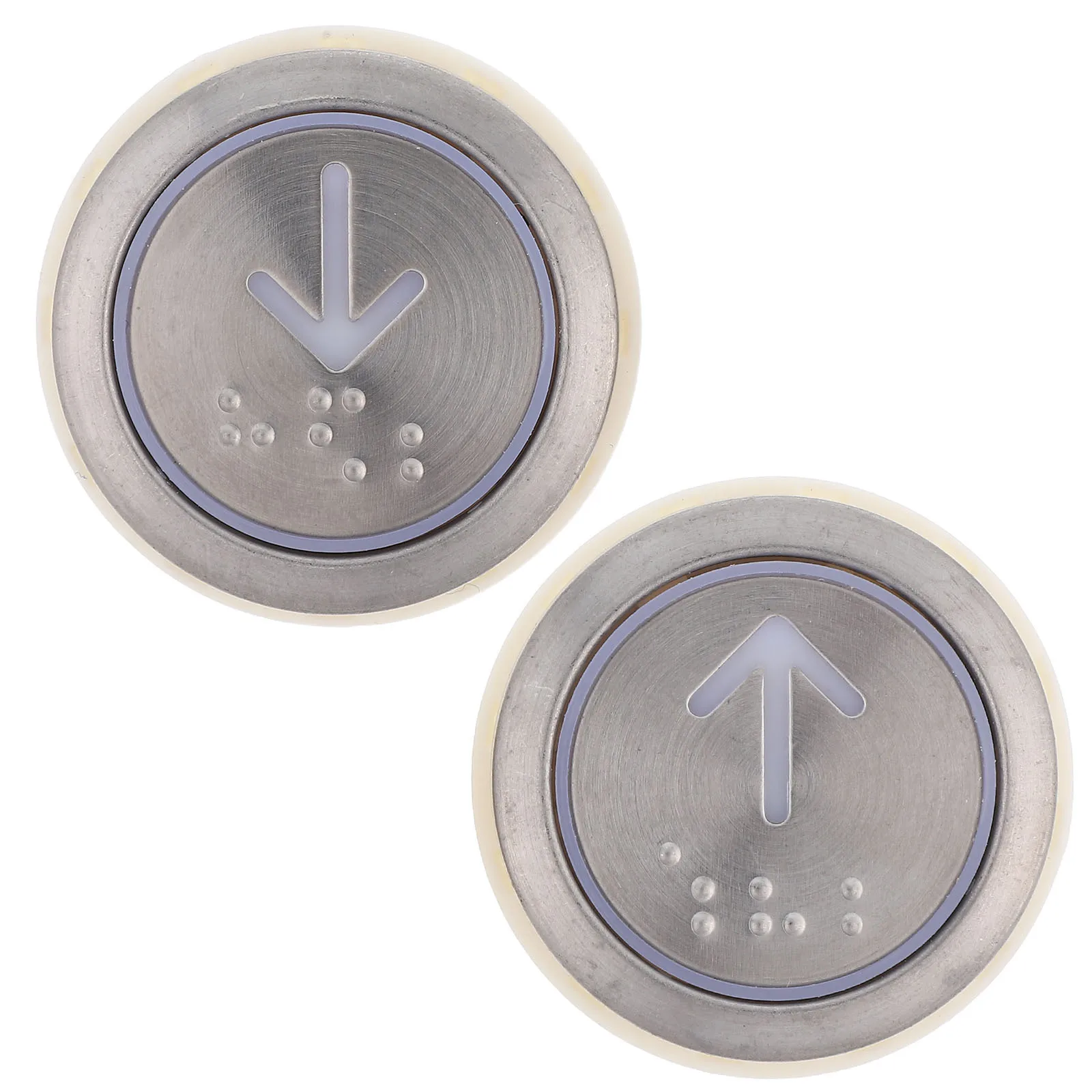 2Pcs Stainless Steel Elevator Push Buttons Replacement Braille Elevator Parts for Commercial Home Use
2Pcs Stainless Steel Elevator Push Buttons Replacement Braille Elevator Parts for Commercial Home Use