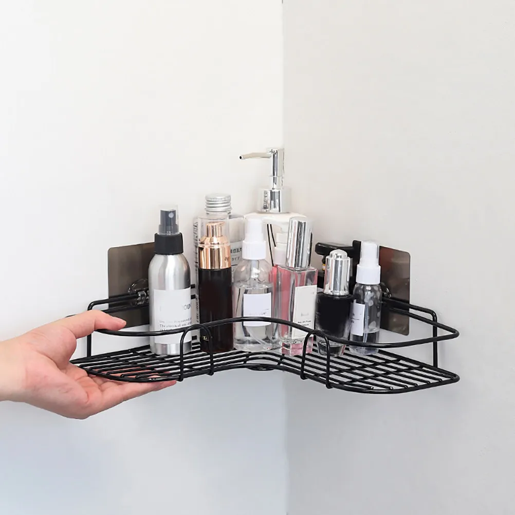 1 pc Black Durable Bathroom Storage Holder 4 Non-Marking Patches Multipurpose Household Organizer
1 pc Black Durable Bathroom Storage Holder 4 Non-Marking Patches Multipurpose Household Organizer