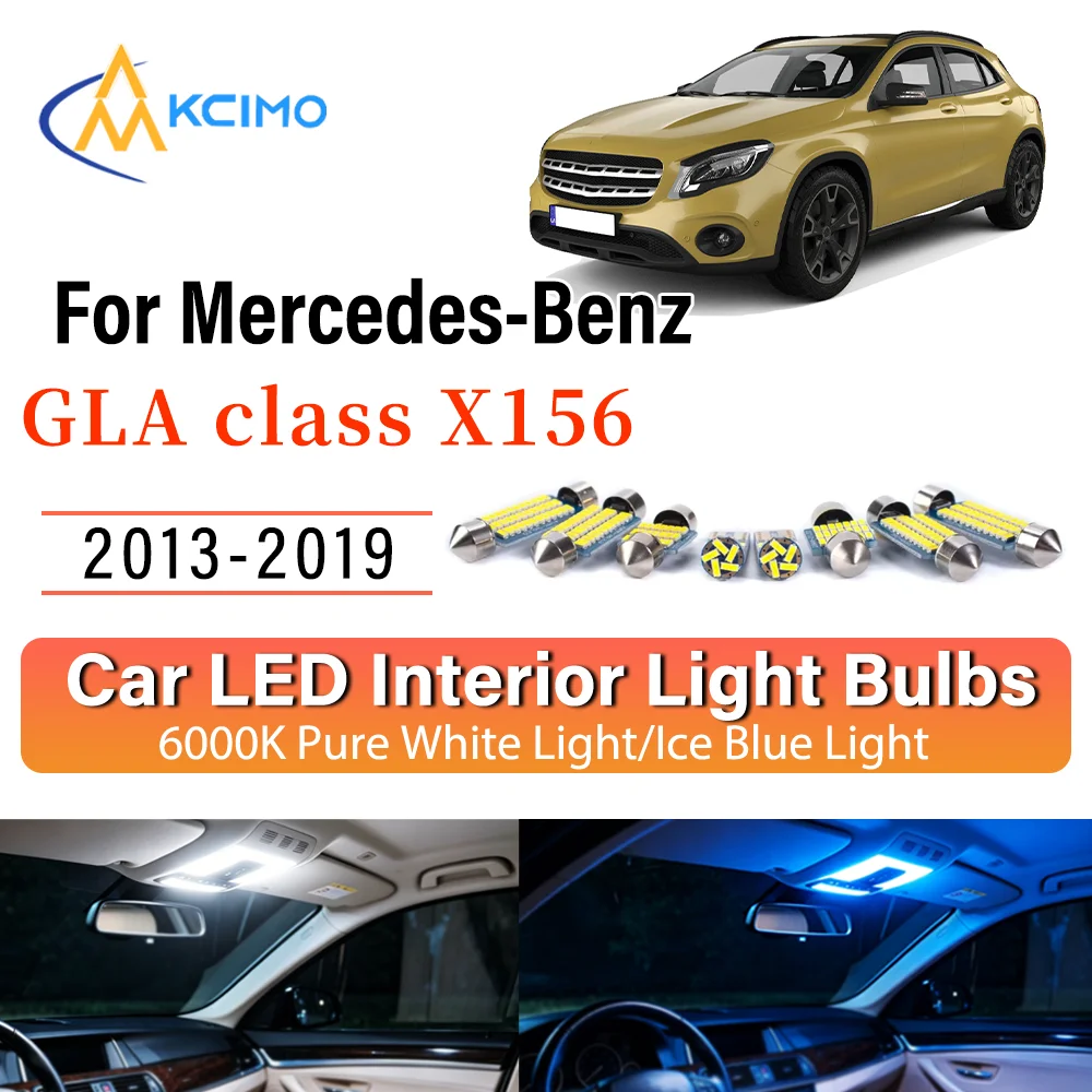 LED Interior Light Bulb Set For Mercedes-Benz GLA class 2013-2019 Easy Install Bright White/Blue Dome Map Door Courtesy Brights
LED Interior Light Bulb Set For Mercedes-Benz GLA class 2013-2019 Easy Install Bright White/Blue Dome Map Door Courtesy Brights
