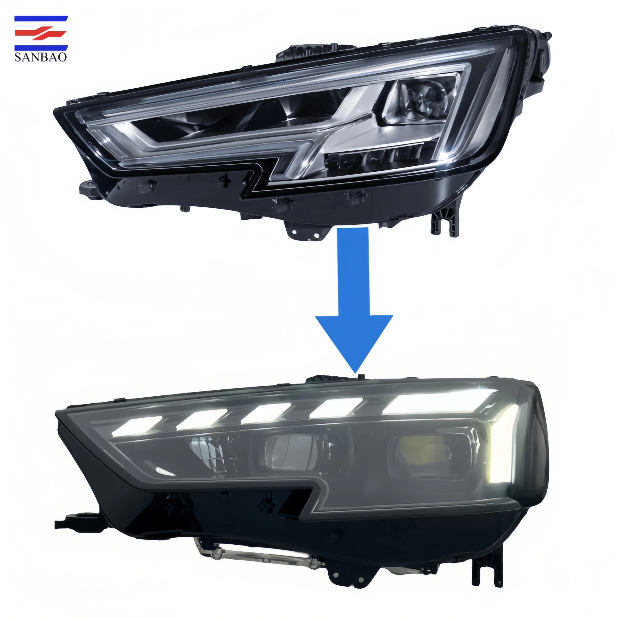 Factory Direct Sales LED Modified Headlight For Audi A4 B9 2017-2019 High Quality AUDI 2017-2019 LED Upgrade Direct Plug-In New
Factory Direct Sales LED Modified Headlight For Audi A4 B9 2017-2019 High Quality AUDI 2017-2019 LED Upgrade Direct Plug-In New