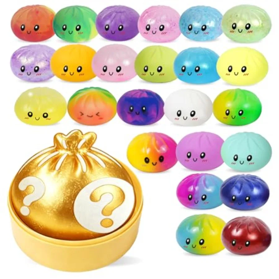 Dumplings Squishys Mystery Box, Random 1 of 24 Colors, Slow Rising Squeeze Toy, Sensory Fidget Toys for Anxiety Relief, Collect
Dumplings Squishys Mystery Box, Random 1 of 24 Colors, Slow Rising Squeeze Toy, Sensory Fidget Toys for Anxiety Relief, Collect