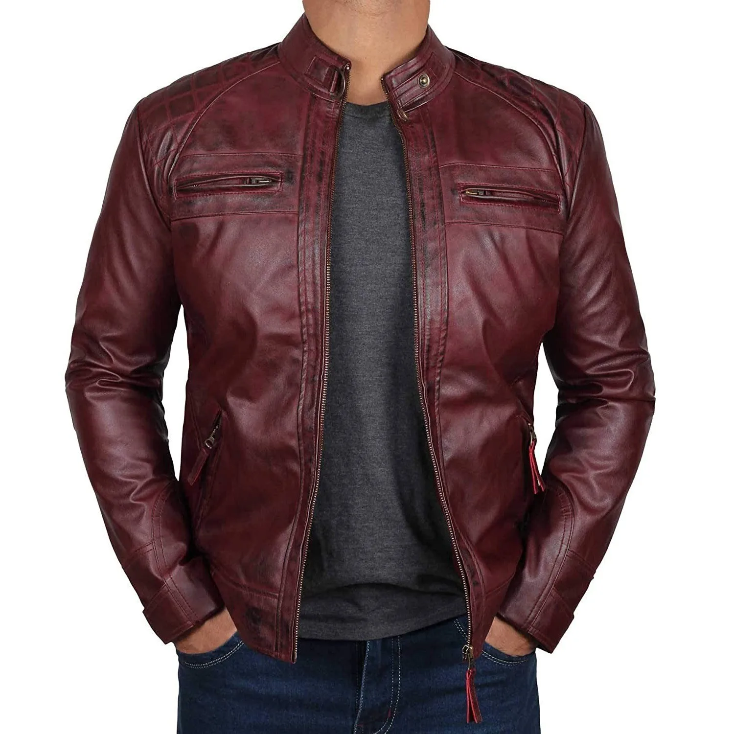 High Quality PU Coat Autumn Leather Jacket Men Slim Casual Moto Biker Stand Collar Solid High Quality Korean Leather Jakcets
High Quality PU Coat Autumn Leather Jacket Men Slim Casual Moto Biker Stand Collar Solid High Quality Korean Leather Jakcets