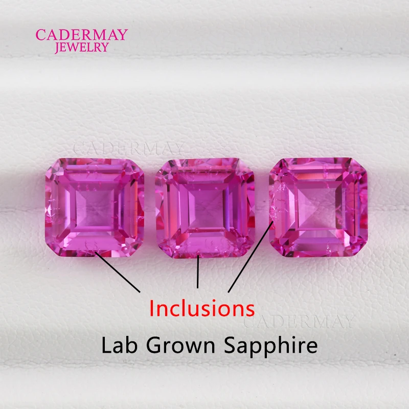 Inclusions Light Rose Pink Lab Grown Sapphire Asscher Shape Synthetic Sapphire Gemstone Loose for Jewelry Making
Inclusions Light Rose Pink Lab Grown Sapphire Asscher Shape Synthetic Sapphire Gemstone Loose for Jewelry Making