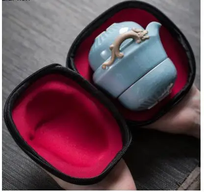 Modern Portable Ceramic Teapot Tea Cup Outdoor Travel Set Home European Style Black Porcelain Decoration
Modern Portable Ceramic Teapot Tea Cup Outdoor Travel Set Home European Style Black Porcelain Decoration