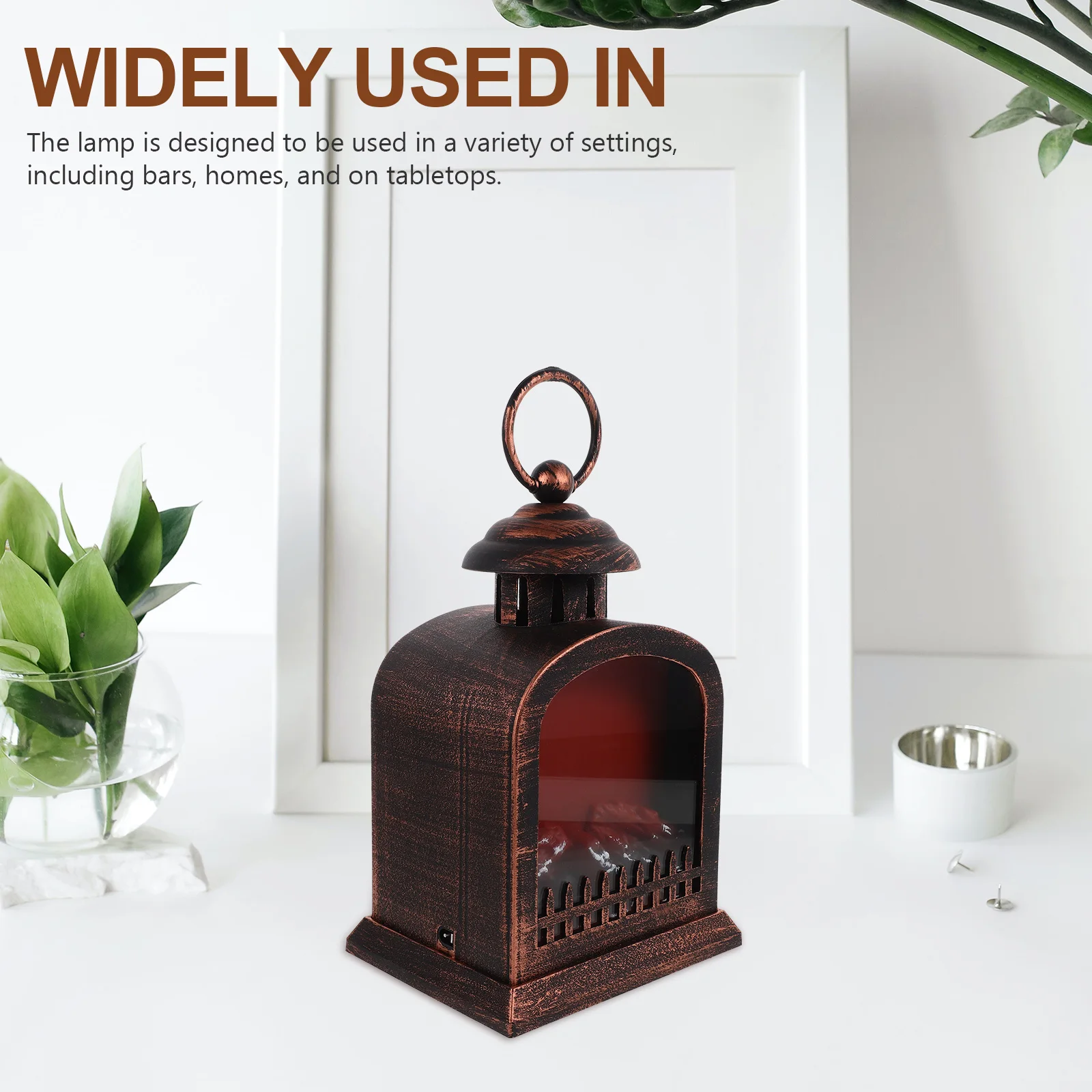 1 Fireplace Lantern Hanging Lighted Plastic Decorative Lamp for Indoor Scene Christmas Party Home Decoration Small Night Light
1 Fireplace Lantern Hanging Lighted Plastic Decorative Lamp for Indoor Scene Christmas Party Home Decoration Small Night Light