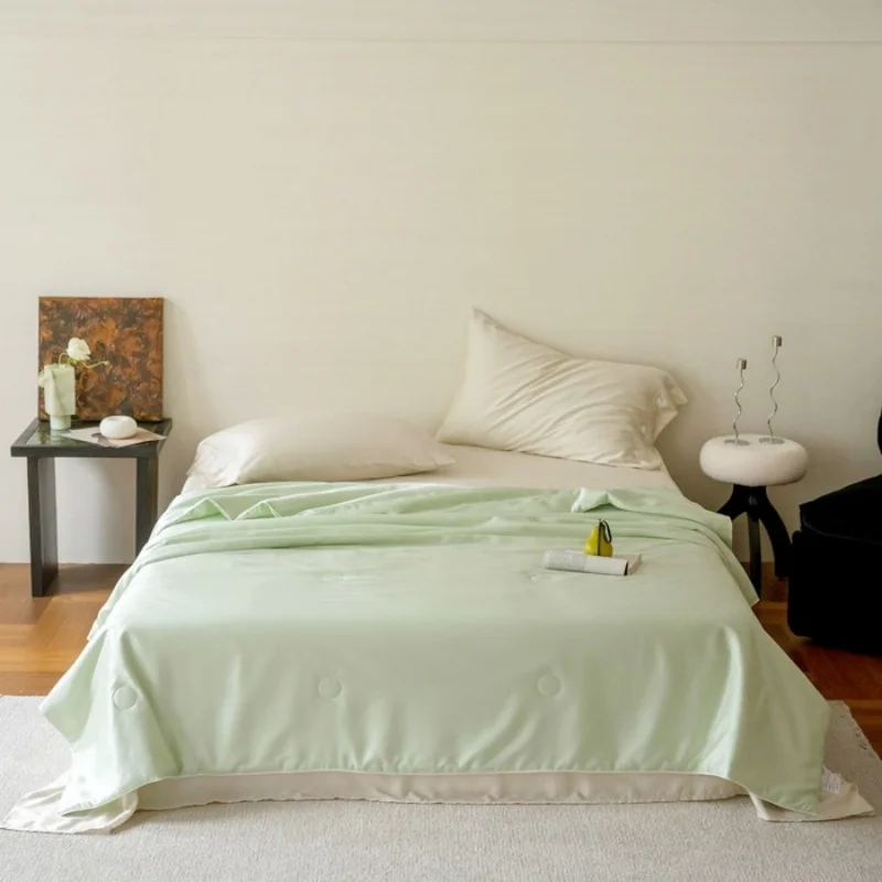 2026 Cooling Summer Quilt Set Green Cool Feeling Comforter+Pillowcase Smooth Air Condition Blanket Home Bedding 150*200cm 3pcs
2026 Cooling Summer Quilt Set Green Cool Feeling Comforter+Pillowcase Smooth Air Condition Blanket Home Bedding 150*200cm 3pcs
