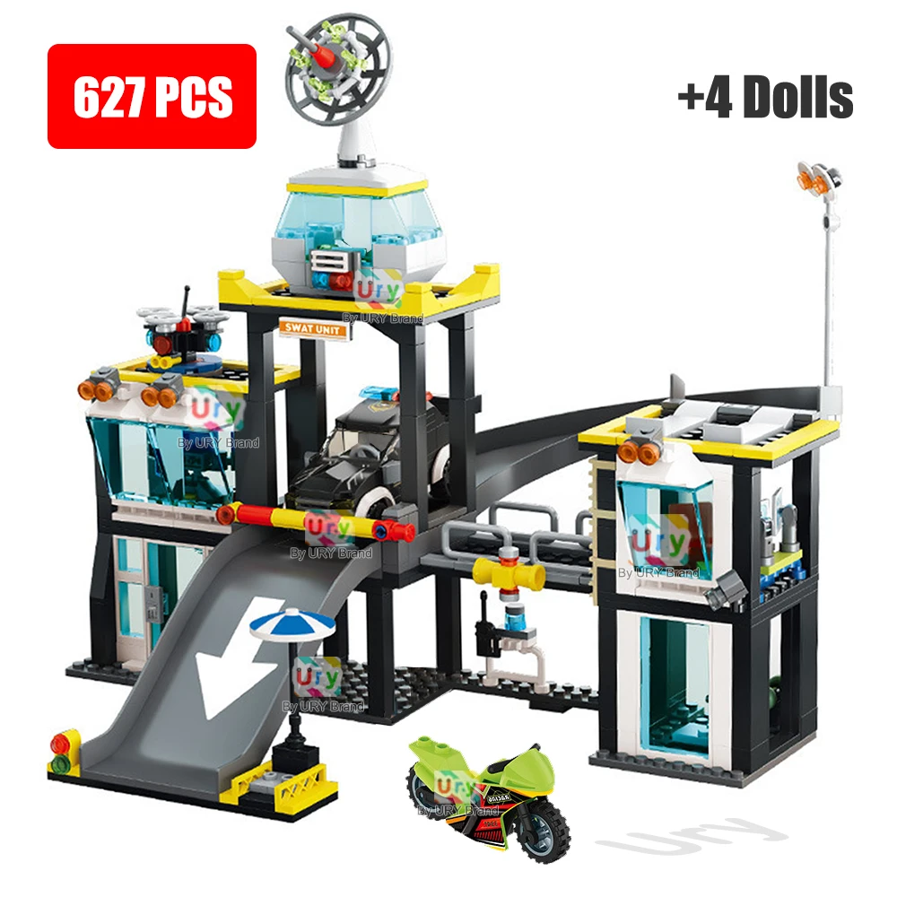 Slide Police Station City Series Black SWAT Department Motorcycle Military Figure Model MOC Building Blocks Toys for Boys Gifts
Slide Police Station City Series Black SWAT Department Motorcycle Military Figure Model MOC Building Blocks Toys for Boys Gifts