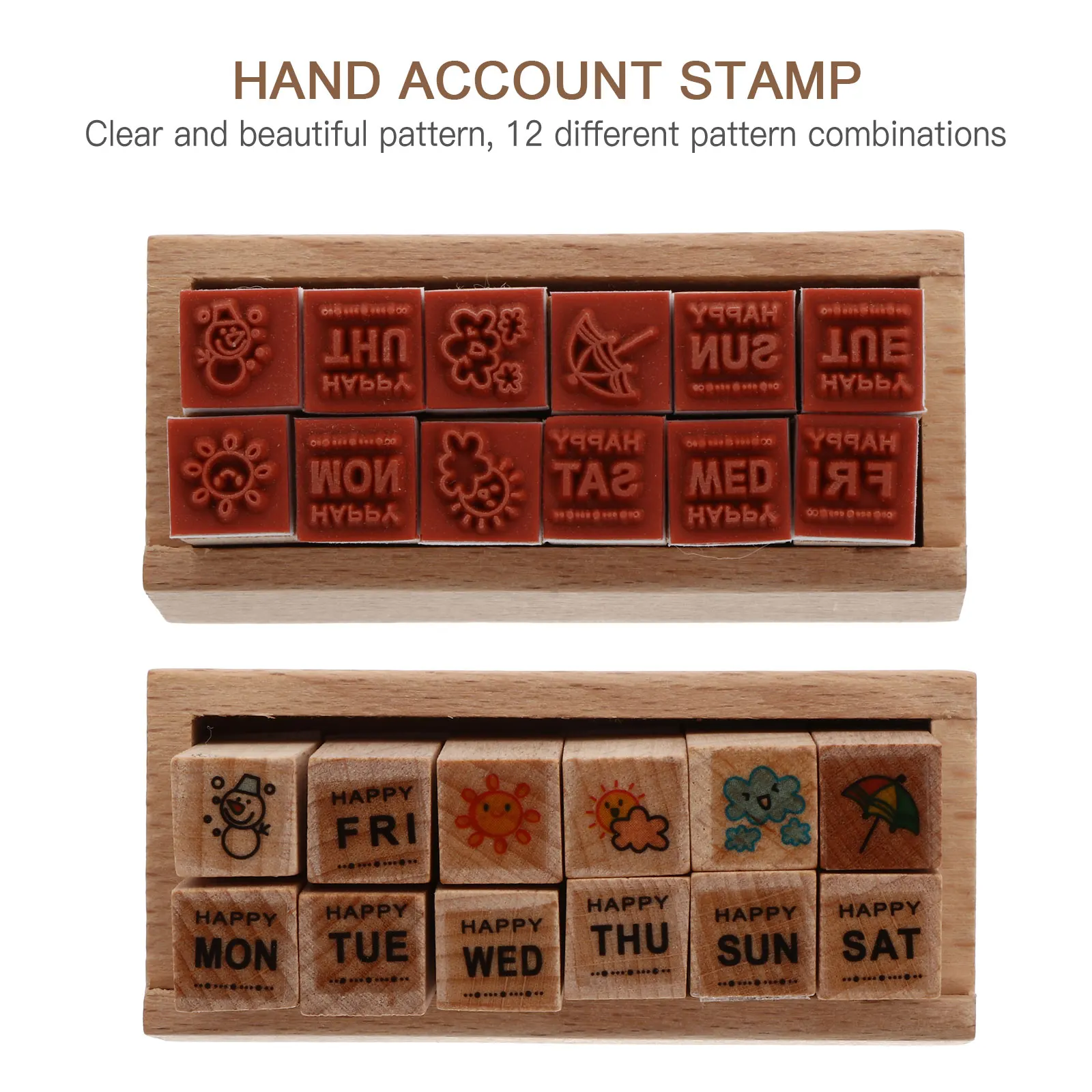 12pcs Wooden Stamps for Scrapbook Journal Kids DIY Art Crafts Decoration Wood Stamp Hand Account Clear Pattern Premium Durable
12pcs Wooden Stamps for Scrapbook Journal Kids DIY Art Crafts Decoration Wood Stamp Hand Account Clear Pattern Premium Durable