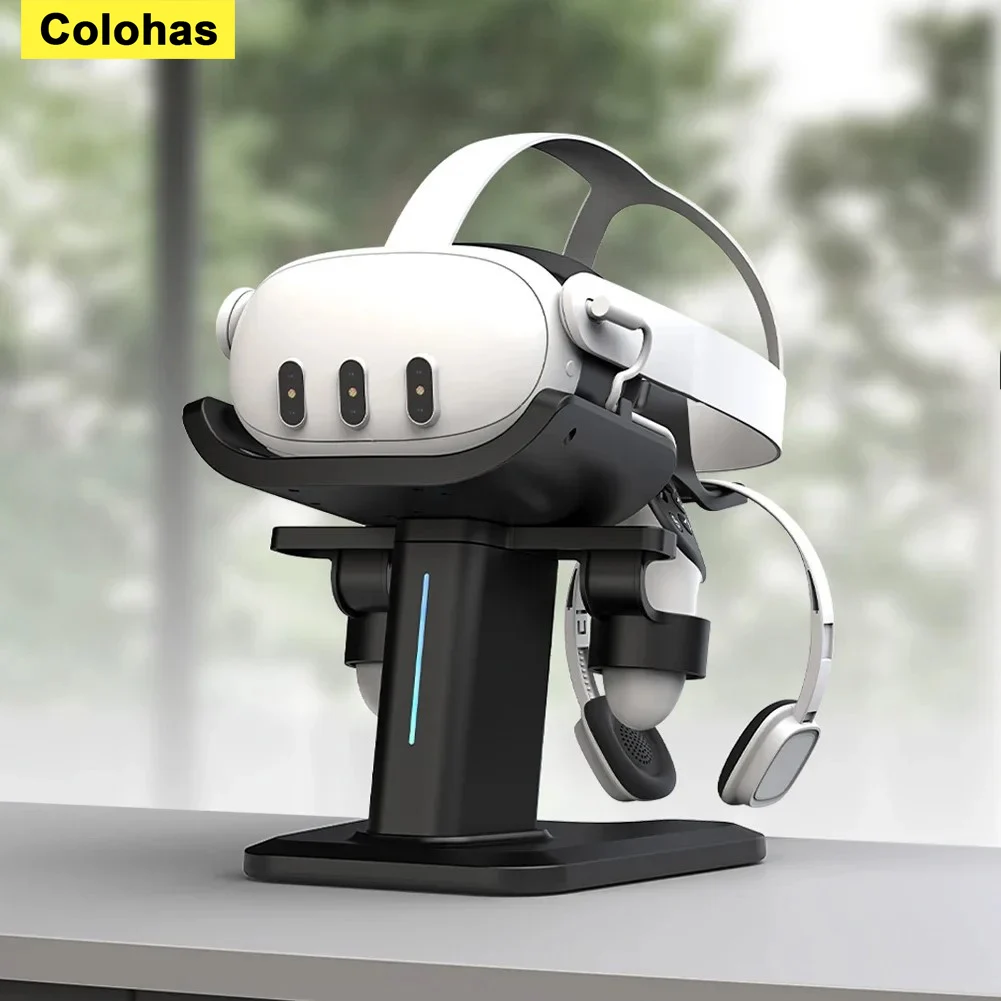 RGB Charging Bracket For Meta Quest3 3s Headset Controller Display Mount Station VR Display Stand For Meta Quest 3 Charge Stand
RGB Charging Bracket For Meta Quest3 3s Headset Controller Display Mount Station VR Display Stand For Meta Quest 3 Charge Stand