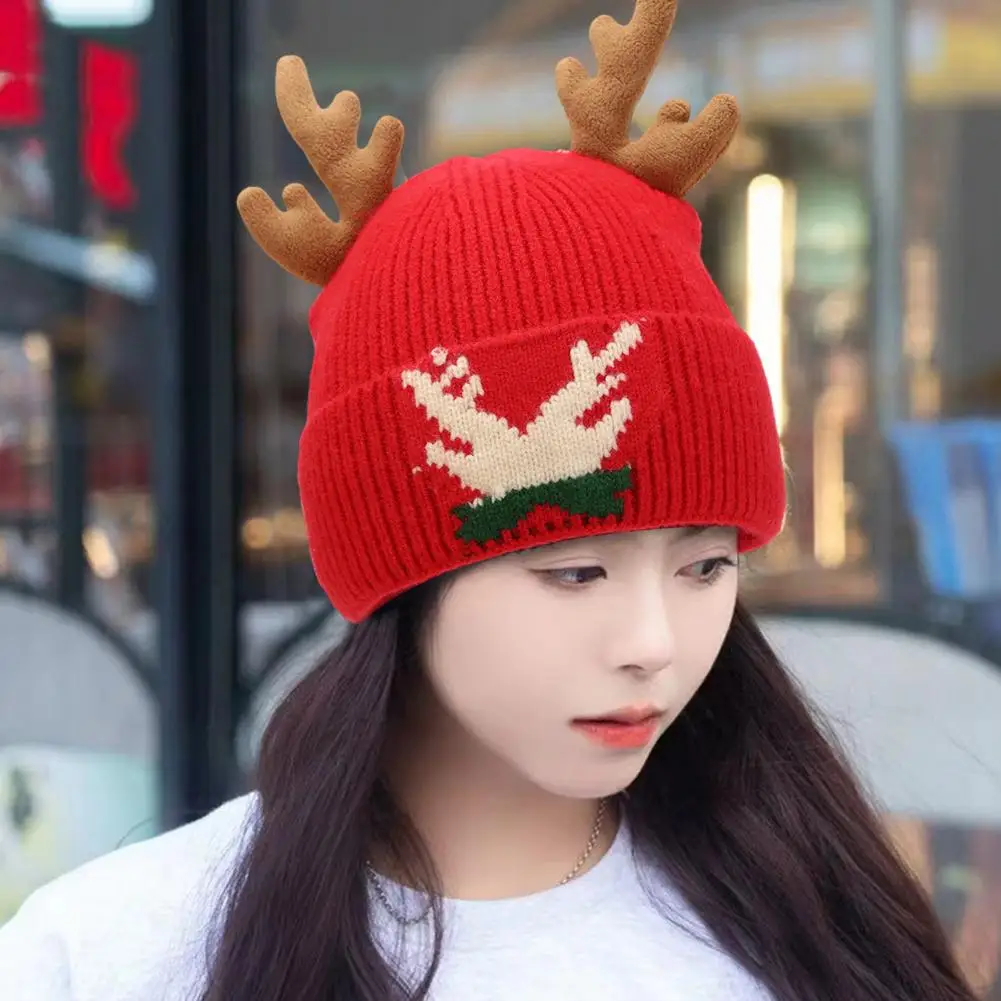 Christmas Hat Scarf Gloves Set Thick Hat Scarf Glove Set Winter Warm Knitted Hat Scarf Glove Set with Antler Print for Weather
Christmas Hat Scarf Gloves Set Thick Hat Scarf Glove Set Winter Warm Knitted Hat Scarf Glove Set with Antler Print for Weather