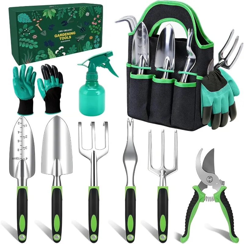 Garden Tools Set - Rust-Proof Aluminum Gardening Tools Set with Organizer Handbag, Durable Garden Tool Set
Garden Tools Set - Rust-Proof Aluminum Gardening Tools Set with Organizer Handbag, Durable Garden Tool Set