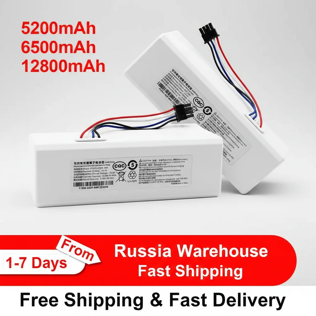 Replacement Battery for Xiaomi Mijia Mi Robot Vacuum Mop 1C P1904-4S1P-MM G1 STYTJ01ZHM Robot Sweeper Li-ion Battery Pack
Replacement Battery for Xiaomi Mijia Mi Robot Vacuum Mop 1C P1904-4S1P-MM G1 STYTJ01ZHM Robot Sweeper Li-ion Battery Pack