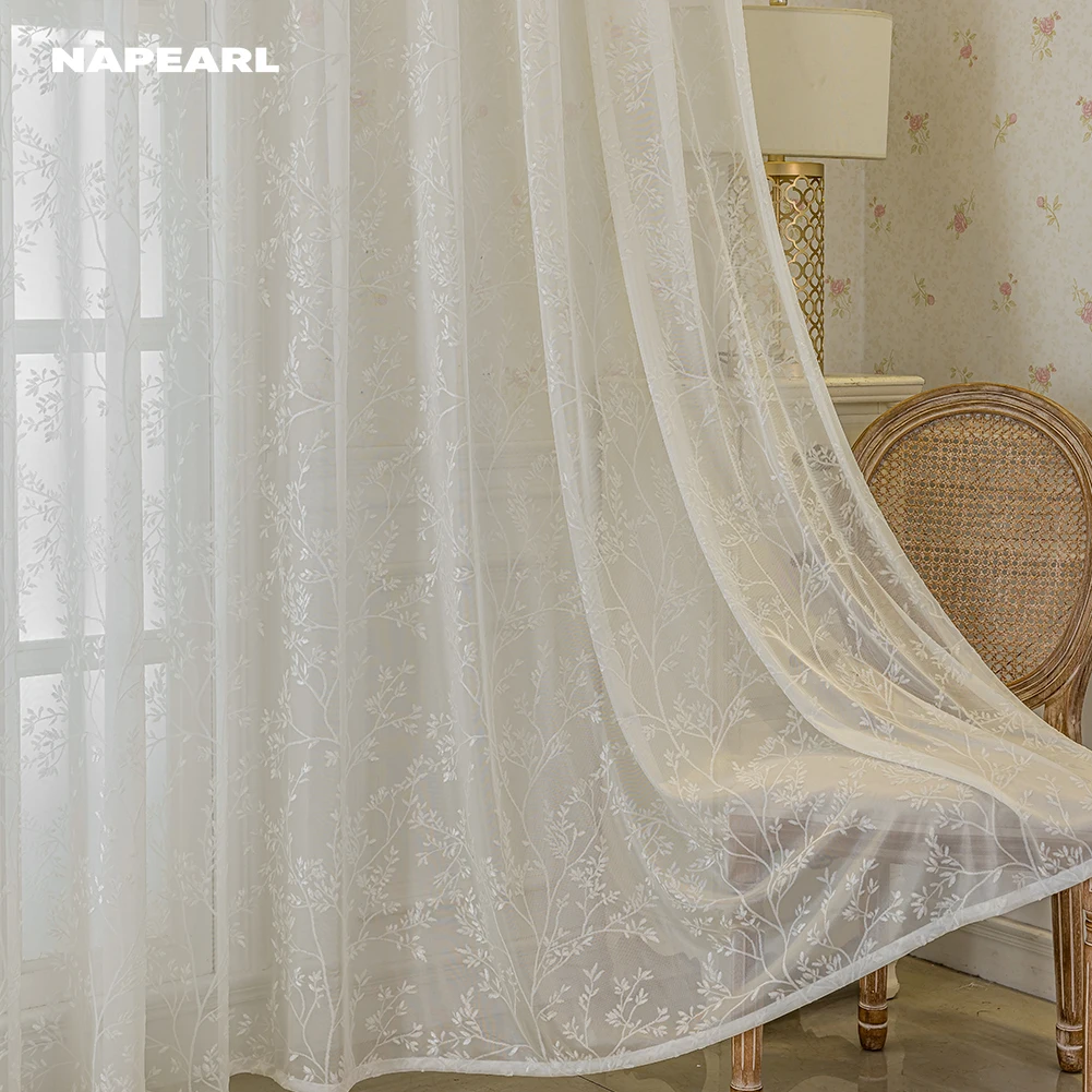 1PC Jacquard Sheer Curtains for Living Room Elegant Curtain 100% Polyester Light - Filtering & Dustproof Window Draperies
1PC Jacquard Sheer Curtains for Living Room Elegant Curtain 100% Polyester Light - Filtering & Dustproof Window Draperies