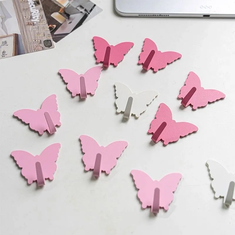 3/6PCS Butterfly Shaped Metal Multi-purpose Hook Pink Cute Bedroom Wall Adhesive Hook Key Mask Organizer Room Decoration
3/6PCS Butterfly Shaped Metal Multi-purpose Hook Pink Cute Bedroom Wall Adhesive Hook Key Mask Organizer Room Decoration